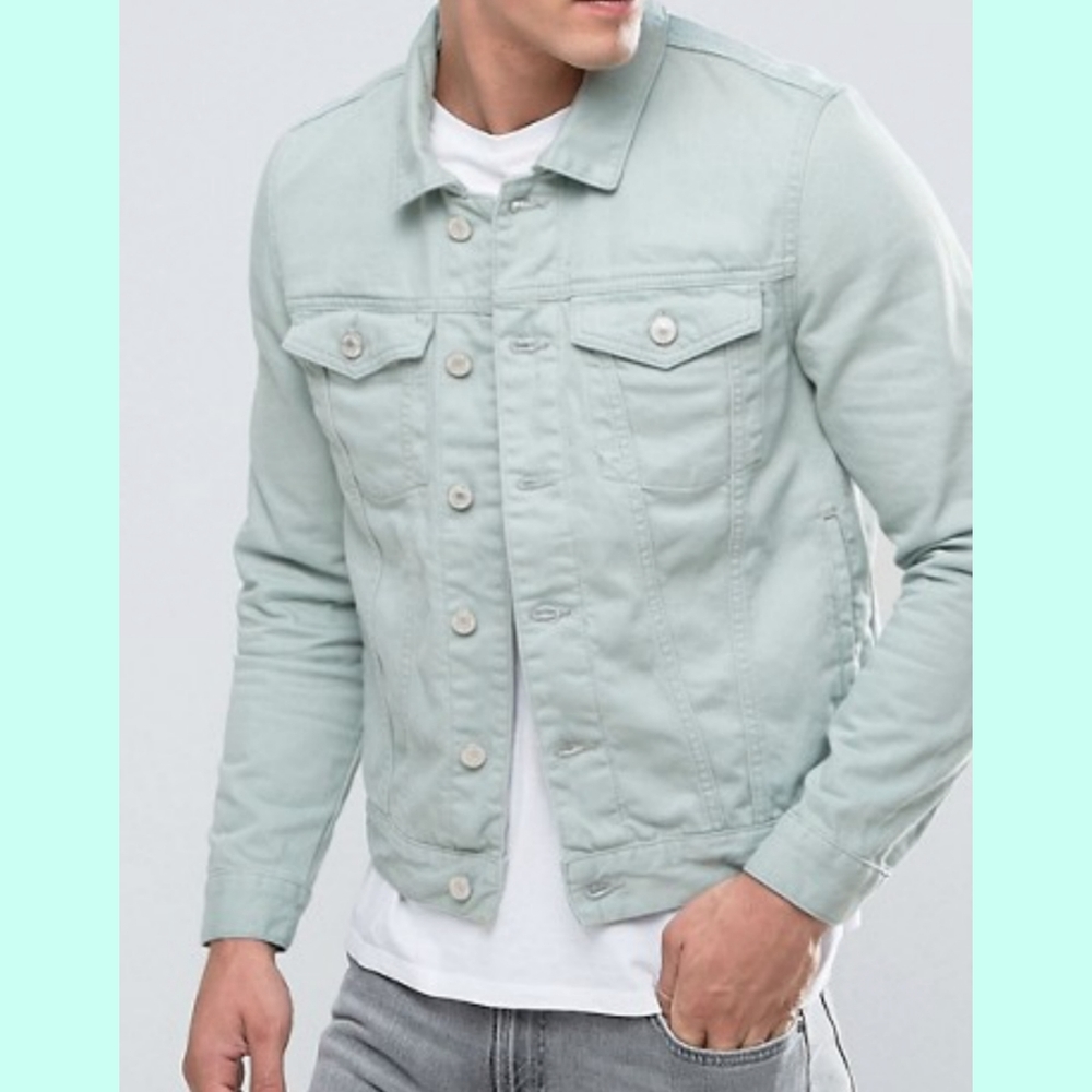 Mint Blue Jean Jacket
